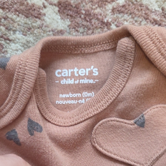 Carter's Brown Heart Pattern Set - Picture 3 of 3